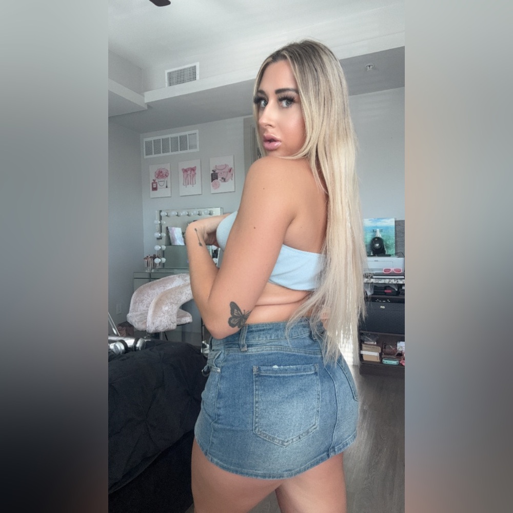 Blue bandeau top - Picture 4 of 4
